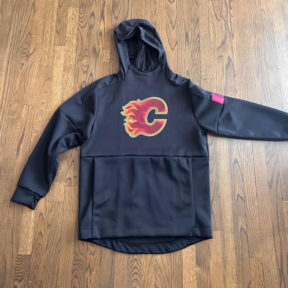 New authentic NHL Calgary Flames hoodie size Large men - Picture 10 of 11